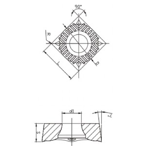 SCGT正方形90º
