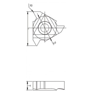 60º 通用型螺纹刀片